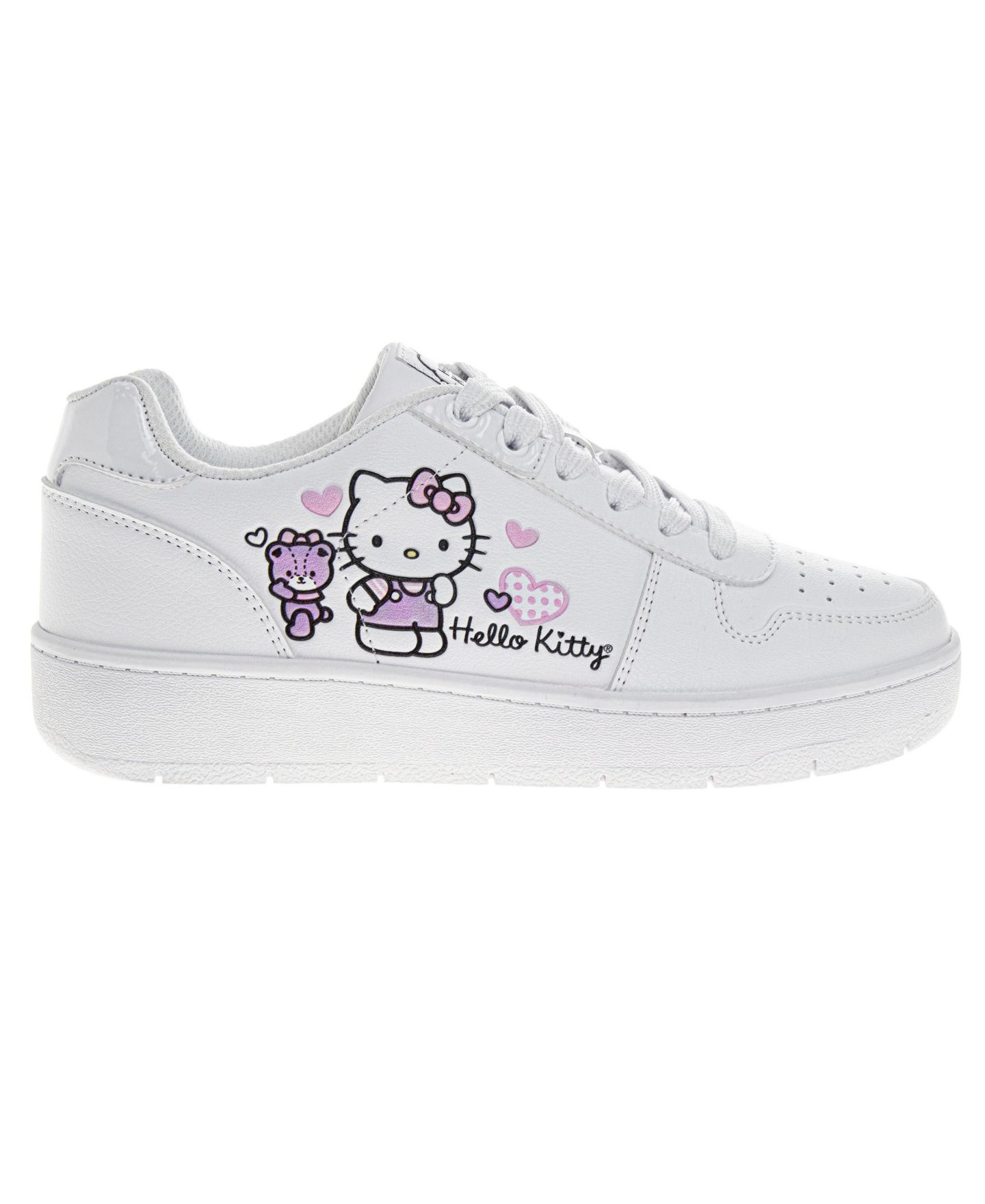 Детские лёгкие прочные спортивные кроссовки Hello Kitty для девочек, цвет: Белый — фото 2