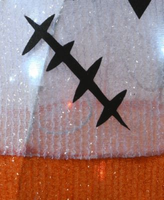 National Tree Company 24" Pre-Lit Candy Corn Frankenstein Outdoor Decoration, LED Lights, Halloween Collection