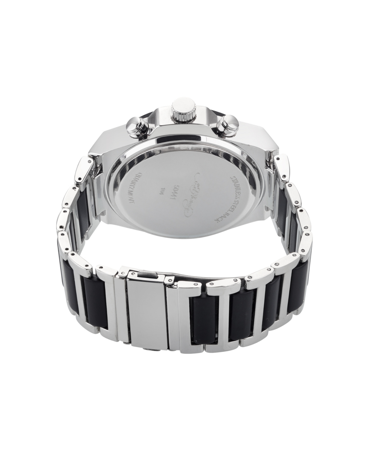 Shop Ed Hardy Men's Brushed Silver-tone Metal Bracelet Watch 52mm In Matte Navy,brushed Silver-tone
