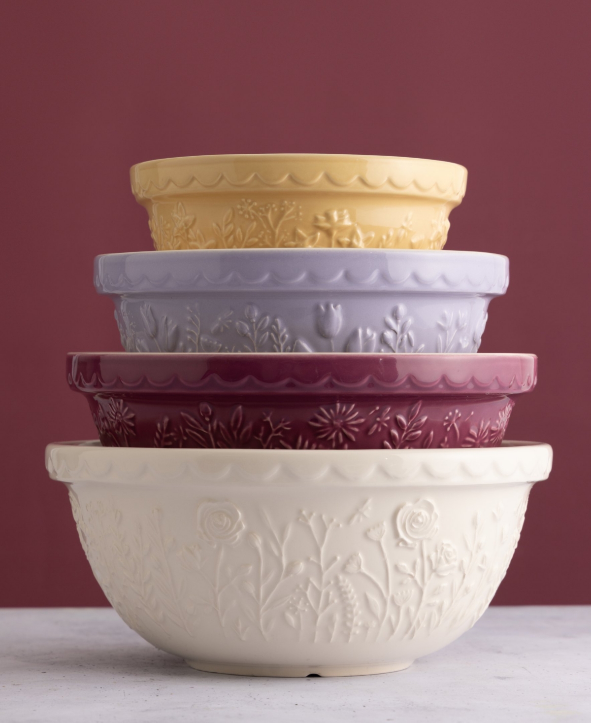 Mason Cash In The Meadow Set Of 3 Mixing Bowls In Multi