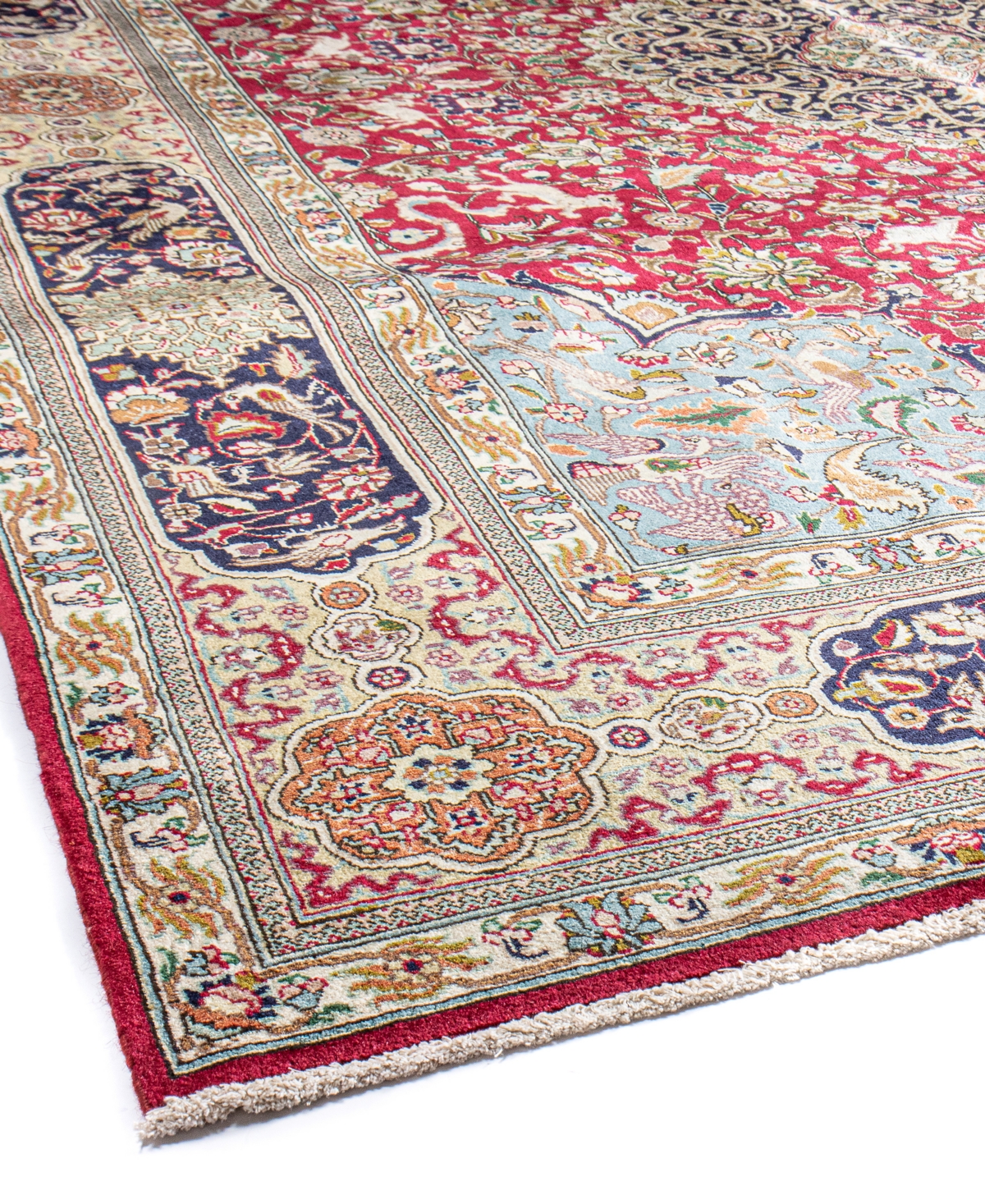Shop Bb Rugs One Of A Kind Tabriz 9'9x13' Area Rug In Red