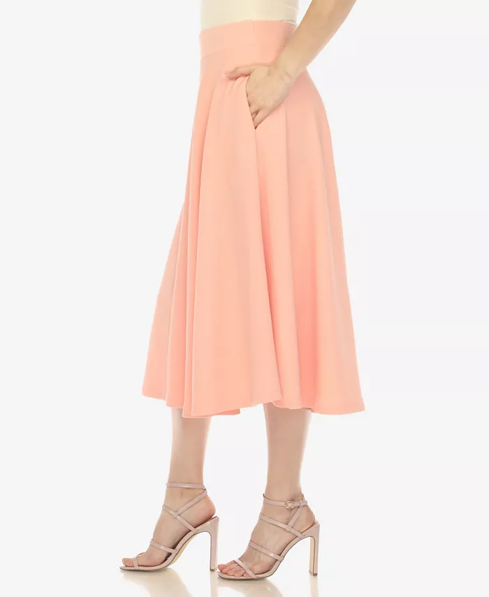 Women's Flared Skirt with Pockets - thumbnail 2