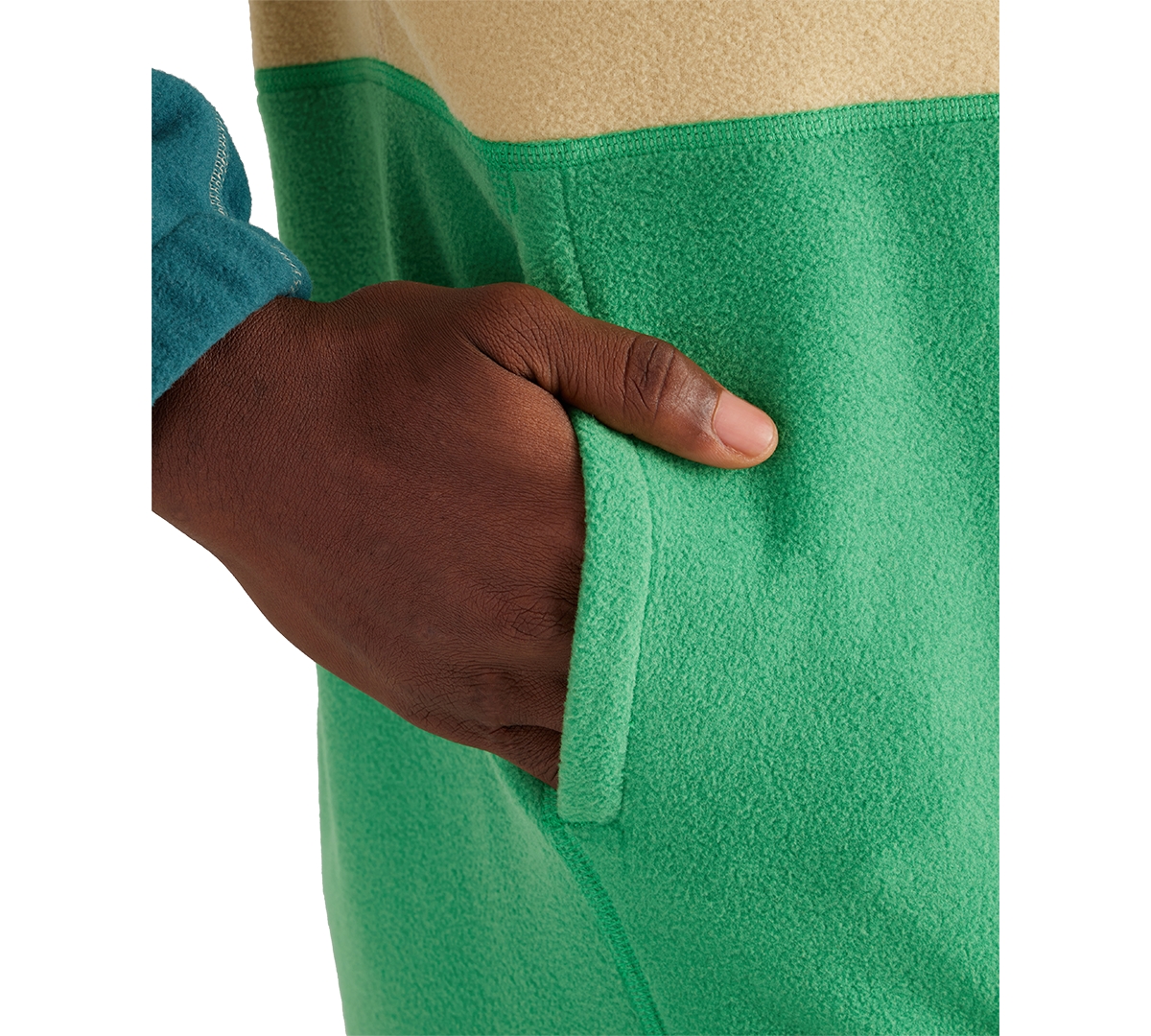 Marmot Men's Retro Rockin Colorblocked 1/2-Zip Sweatshirt -clover/dark Jungle