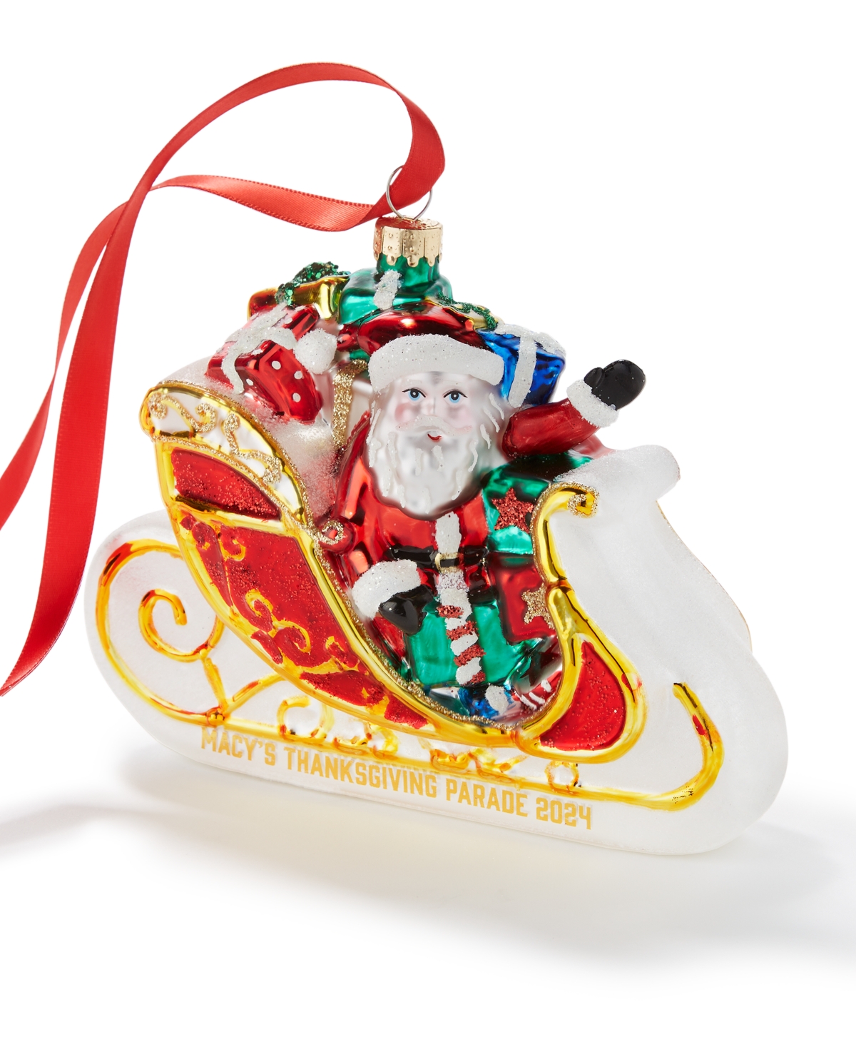 Holiday Lane 2024 Parade Sleigh Santa Ornament, Created for Macy's