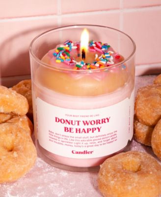 Donut Worry Be Happy Candle