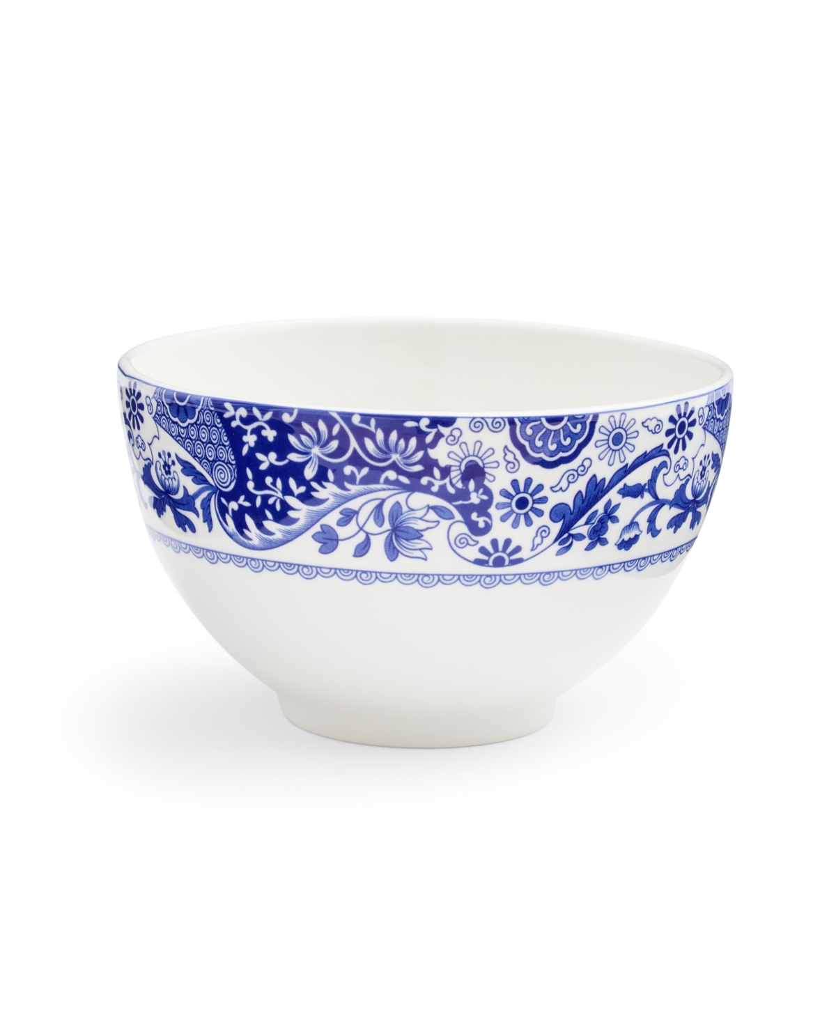 Spode Blue Italian Brocato 6" Rice Bowls, Set Of 4 In Blue