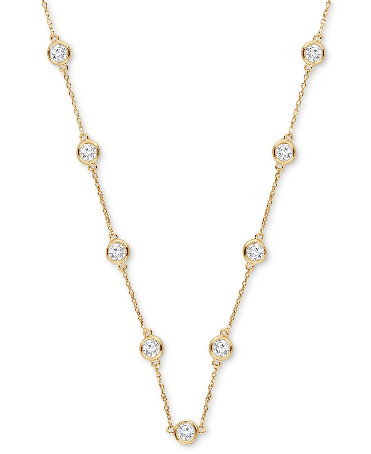 Badgley Mischka Lab Grown Diamond Statement Necklace (6 ct. t.w.) in 14k White Gold or 14k 18