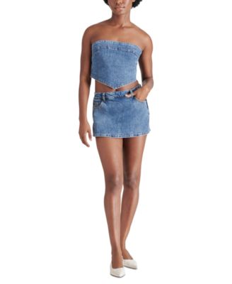 Steve Madden - Women's Suri Strapless Denim Top