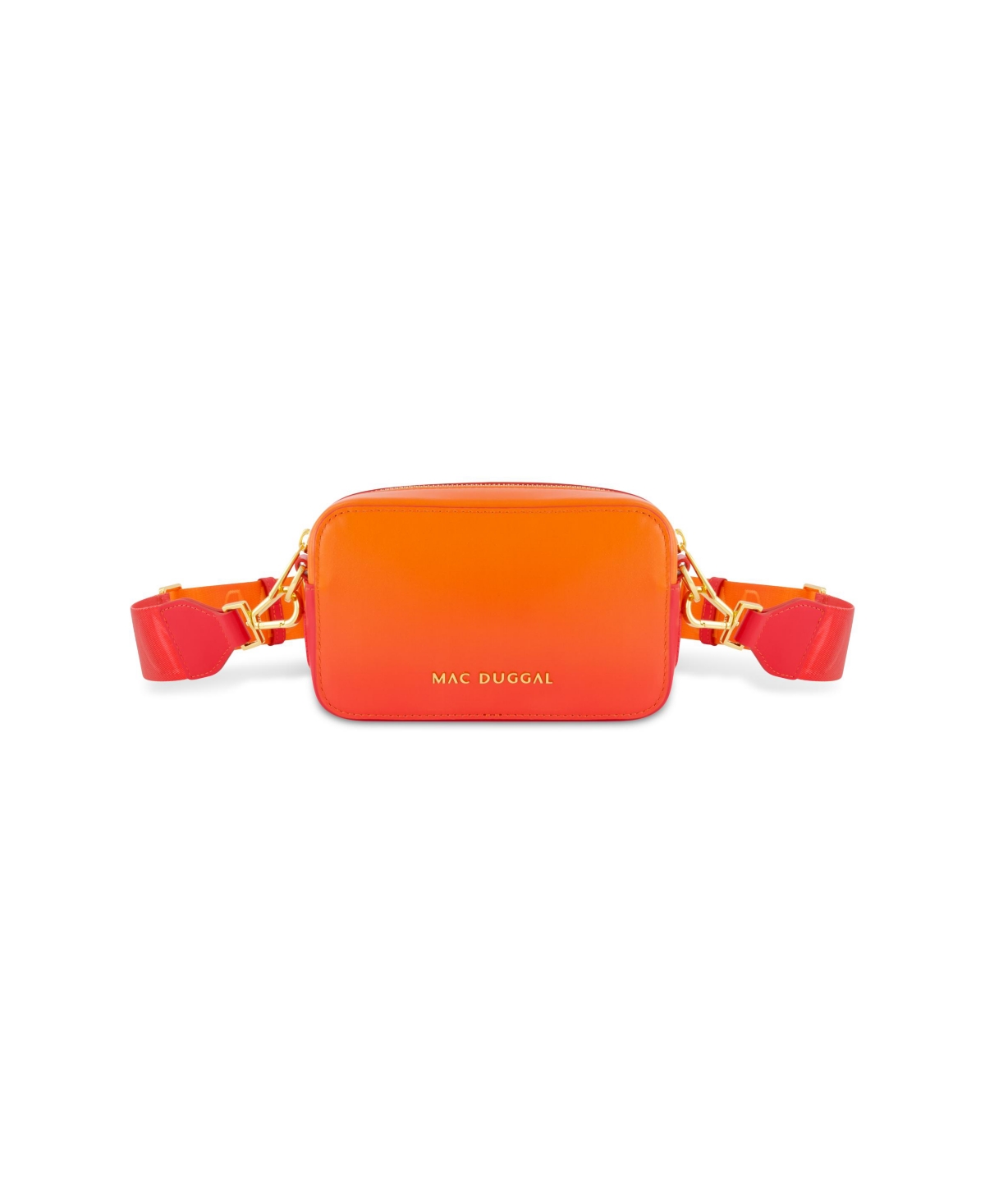 Ombre Leather Crossbody Camera Bag - Sunset ombre