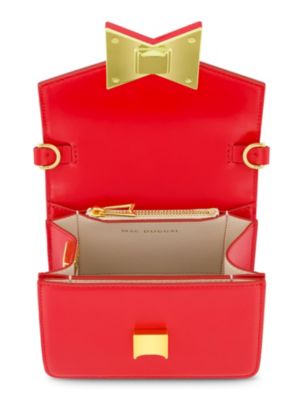 Mini Leather Gold Strap Crossbody Bag