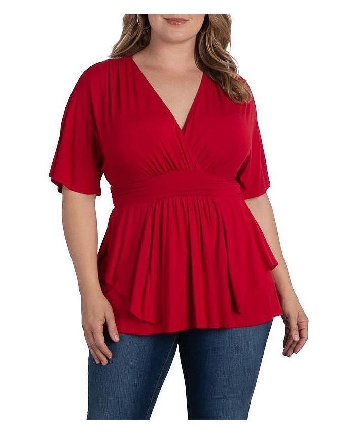 Kiyonna Plus Size Promenade Jersey Top Macy's