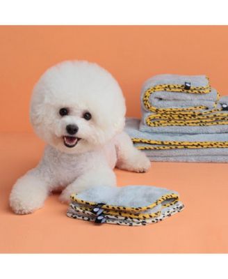 PET S FAVORITE TOWEL, Premium High Quality Microfiber Pet Towel, Mustard (S)