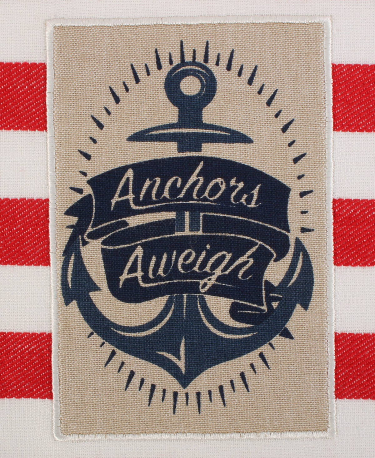 Design Imports Maritime Collection Kitchen Dishtowel Set, 18x28, Anchor Stripes, 3 Piece In Anchor Stripes