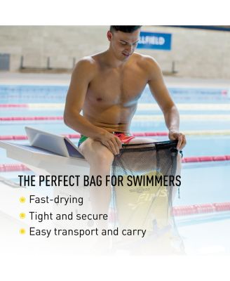 Mesh Gear Bag - Mesh Swim Bag for Swim Gear and Accessories - Pool Bag to Hold Goggles, Swim Fins, and Snorkels