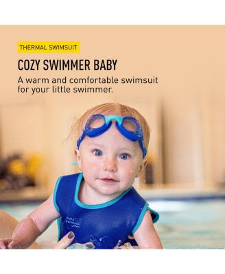 Boys Cozy One-Piece Thermal Swimmer, UPF 50+