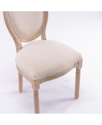 Streamdale Vintage Linen Dining Chair, Set of 2