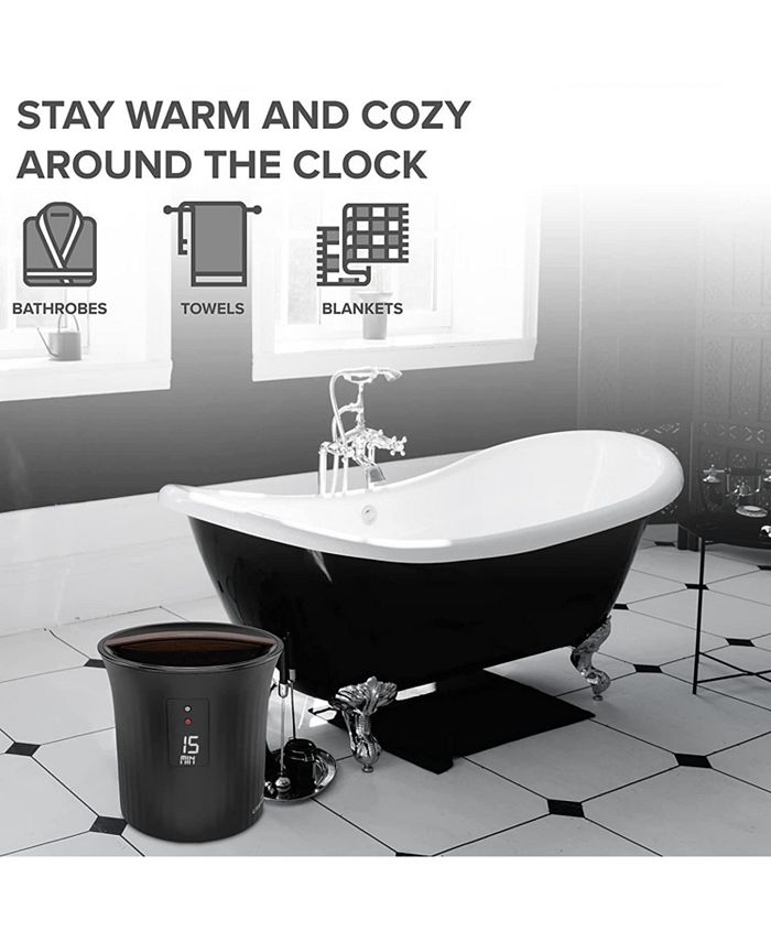 Livefine Towel Warmer Bucket Style Heater w/LED Display 40" x 70" Towel