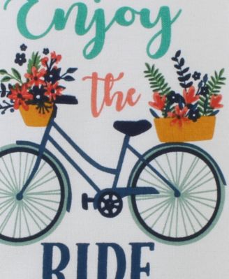 Kitchen Gift Set Collection, Pot Holder 3 Dish Towels, Enjoy the Ride, 4 Piece