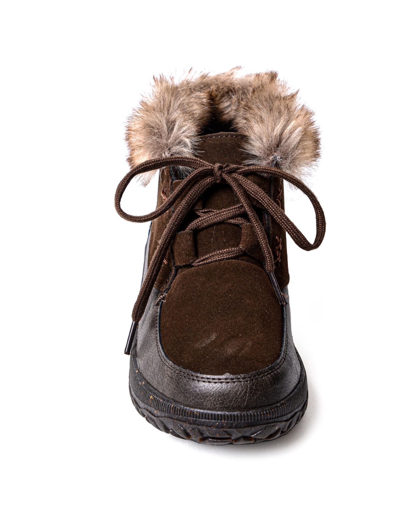 Женские ботинки Minnetonka Tinley Lace-up Suede Ankle, цвет: Шоколадный — фото 2
