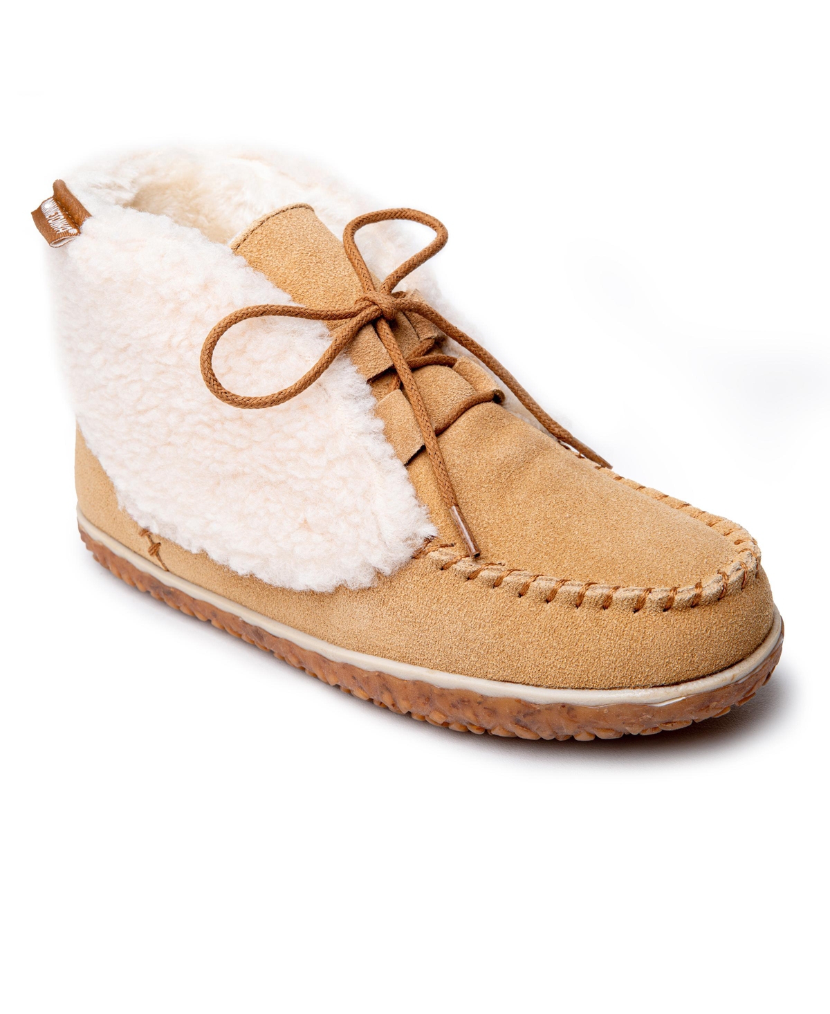Minnetonka Women's Torrey Lace-up Slipper Booties