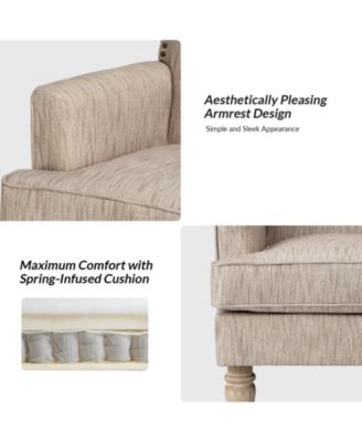 Bisnauth Contemporary Accent Chair with Nailhead Trim