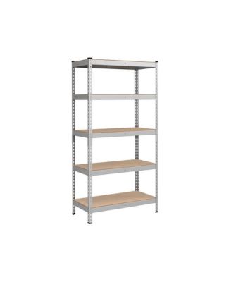 5-Tier Storage Shelves, Garage Storage, Boltless Assembly, Adjustable Shelving Unit