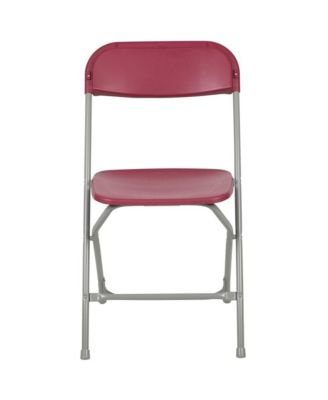 Set Of 10  650 Llb Weight Capacity  Plastic Stackable Folding Plastic Chairs