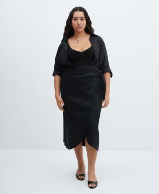 Women's Bow Linen Skirt