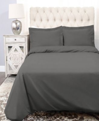 300-Thread Count Crisp Cotton Percale Lightweight 2-Pc. Duvet Cover Set, Twin