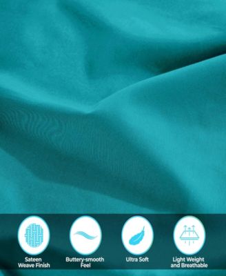 400-TC Egyptian Cotton Solid Deep Pocket Sheet Set, Split King