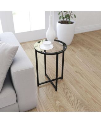 Fairdale End Table With Round Cross Brace Frame