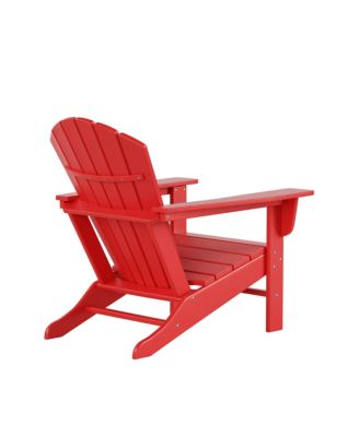 All-Weather Contoured Outdoor Poly Adirondack Chair (Set of 2)