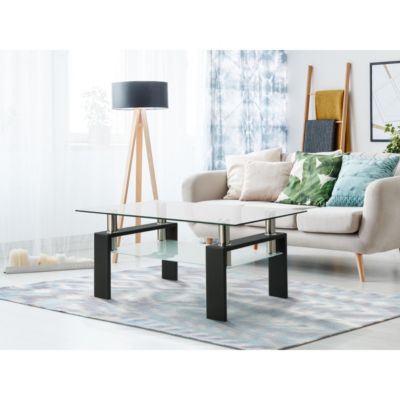 Modern Glass Coffee Table Set for Living Room