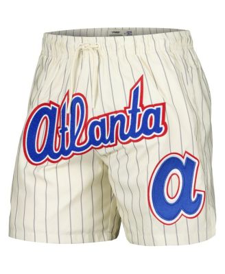 Pro Standard Men's Cream Atlanta Braves Pinstripe Retro Classic