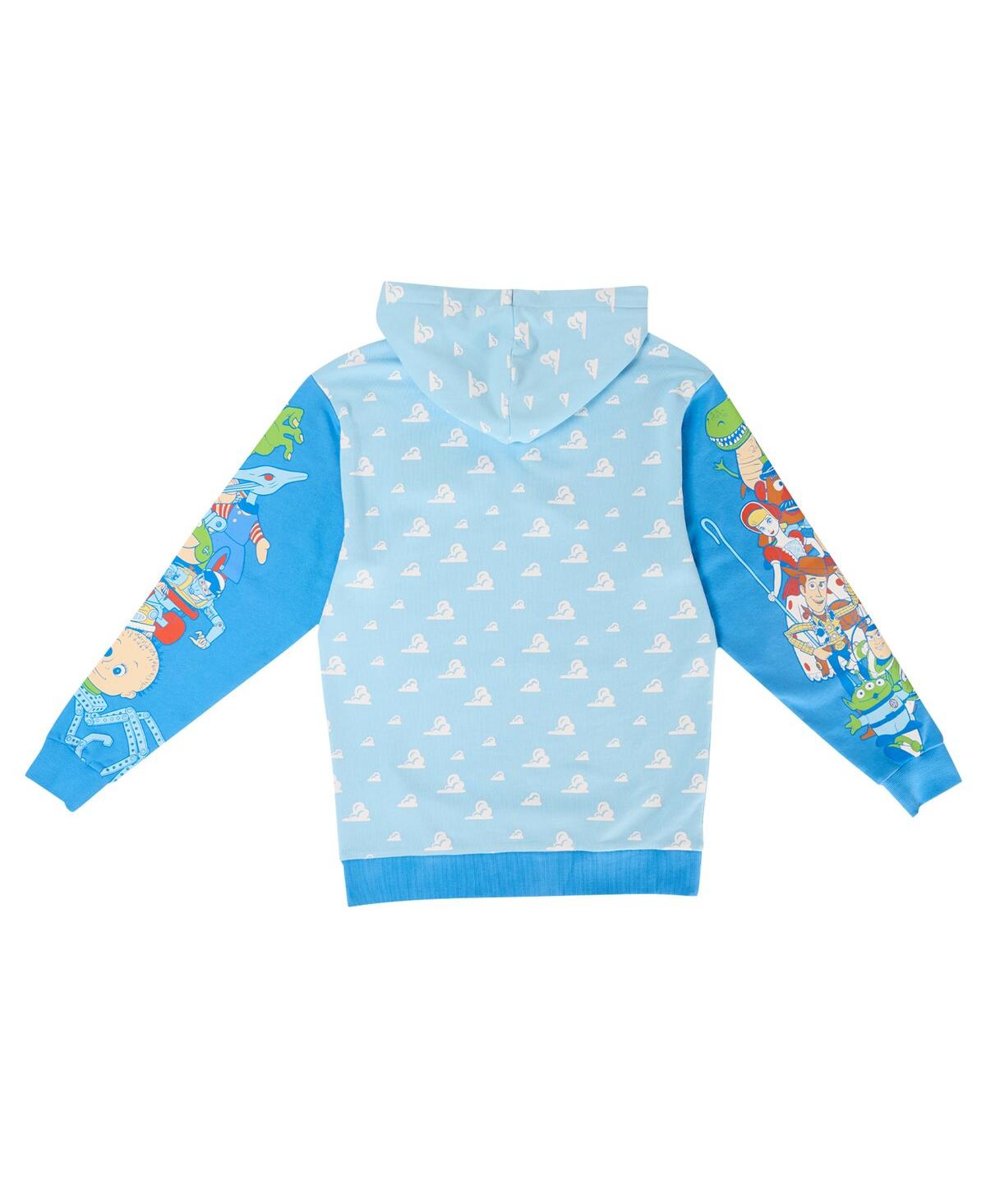 Loungefly Men's & Women'sToy Story Good vs. Baddies Pullover Hoodie - Light Blue