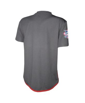 Men's Charcoal Atlanta Braves Team V-Neck Jersey