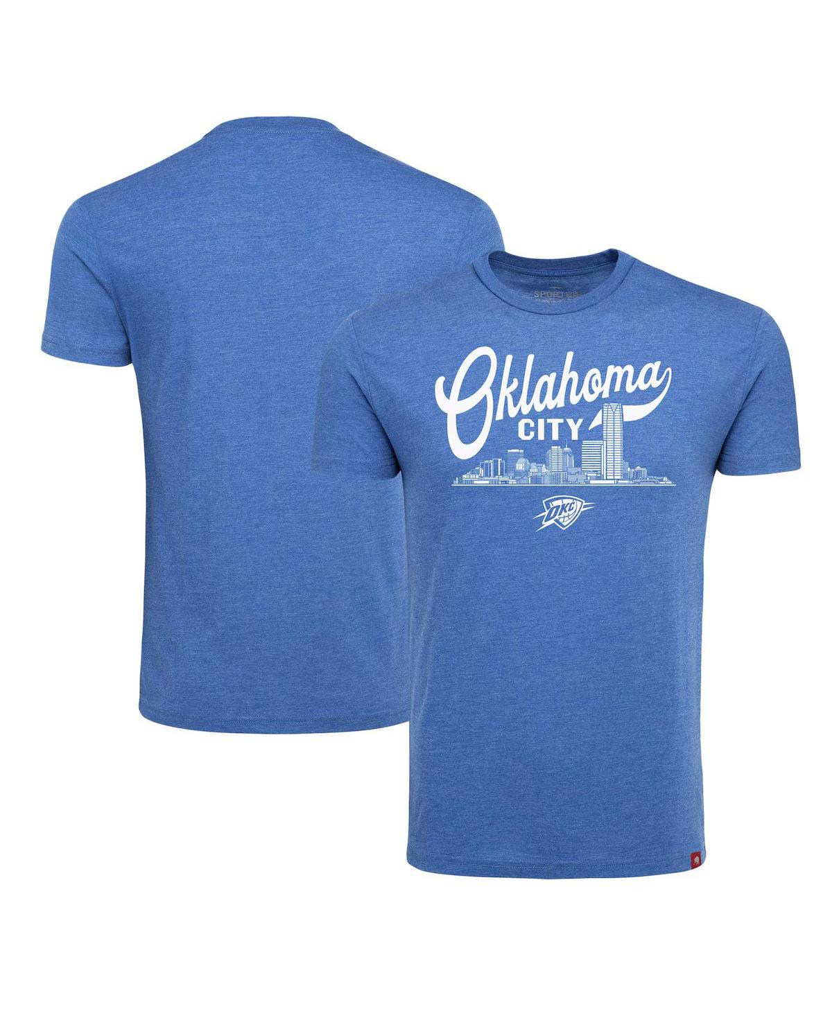 Sportiqe Men's & Women's Blue Oklahoma City Thunder Comfy Super Soft Tri-blend T-shirt