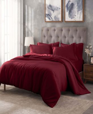 400-TC Egyptian Cotton Solid Luxury Duvet Cover Set, Full/Queen