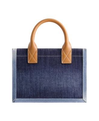 Modern Edge Denim Tote