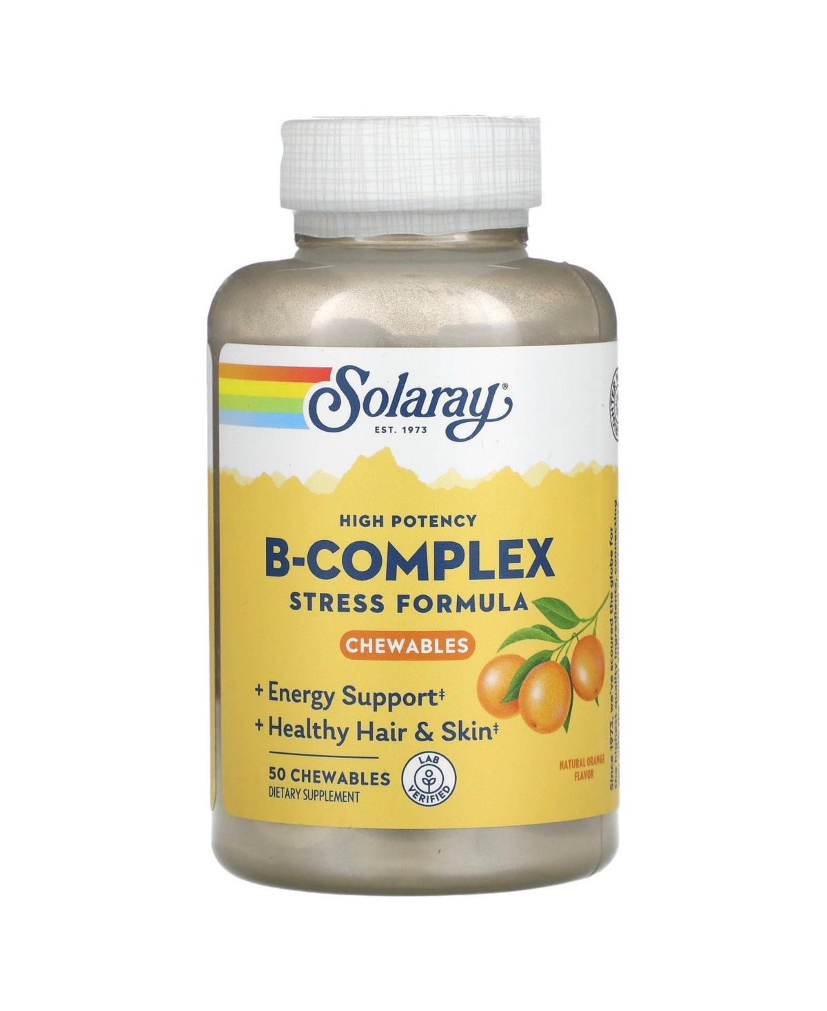 High Potency B-Complex Natural Orange - 50 Chewables - Assorted Pre-pack (See Table
