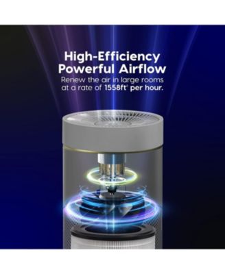 USA WOOZOO Air Purifiers with H13 True HEPA Filter Remove Up to 99.97% of Particles 1558ft