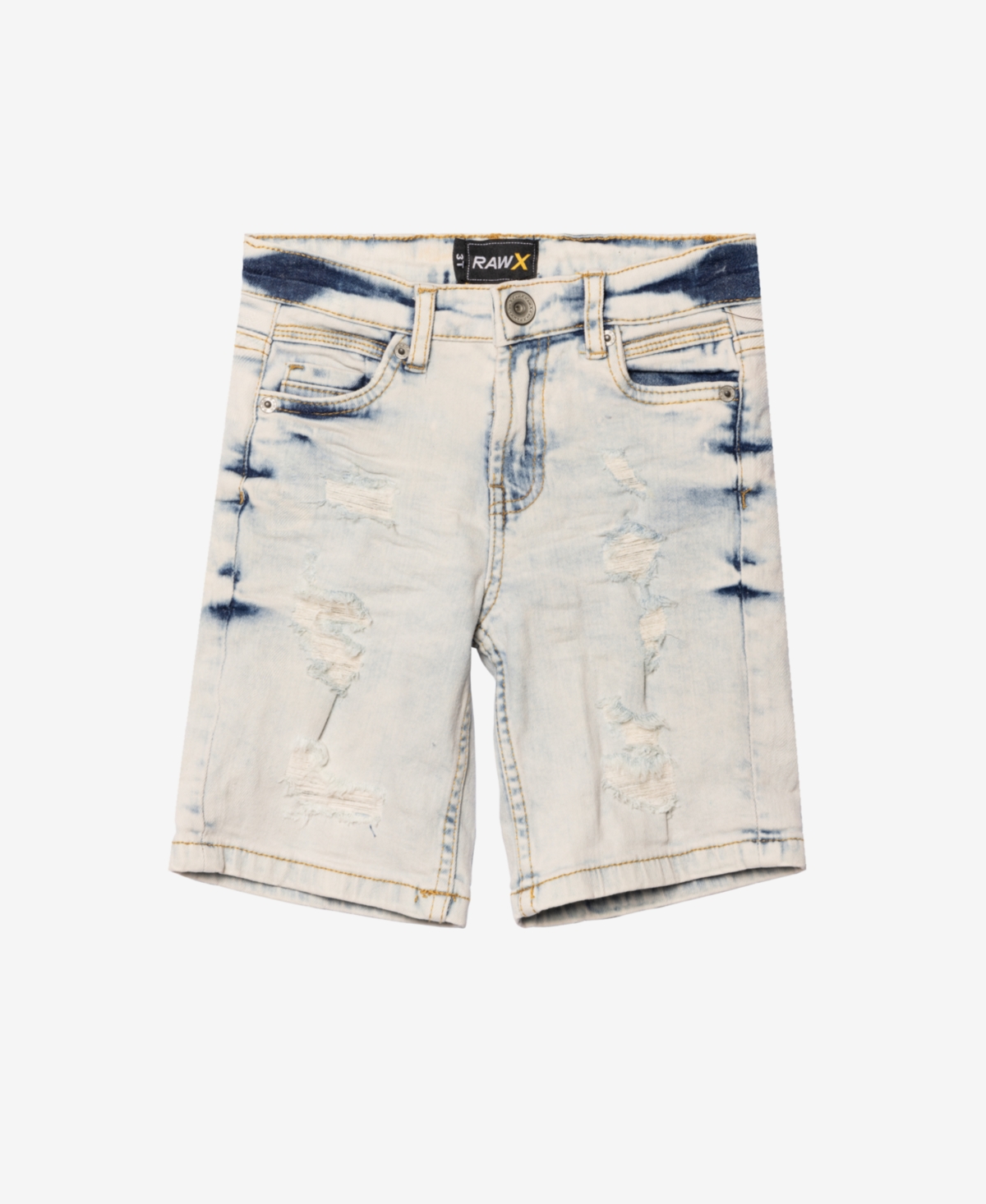 Raw X Toddler Boys Roll-Up Denim Shorts 2-Pack -light indigo