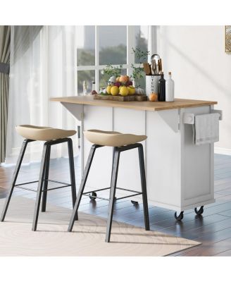 Multifunctional Storage and Wheels Kitchen Cart