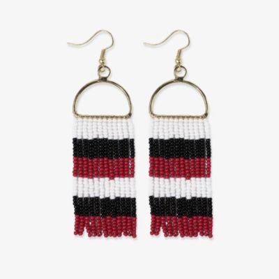 Allison Beaded Fringe Earrings