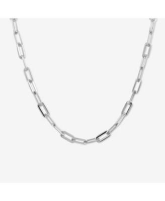 Sanctuaire Flat Chain Link Necklace Silver Macy s