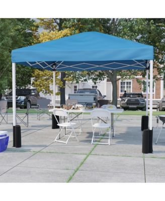Outdoor Event/Tailgate Set With Pop Up Event Canopy With Wheeled Case, Bi-Fold Table And 4 Folding Chairs