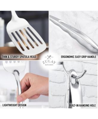 Stainless Steel Slotted Turner Cooking Utensil - Metal Kitchen Accessories