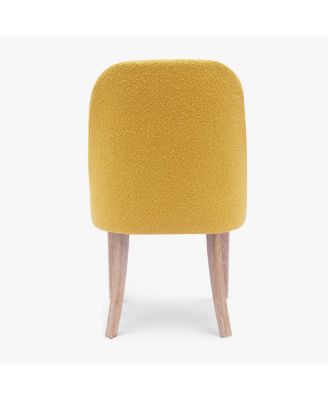 Mid-Century Modern Upholstered Boucle Dining Chair