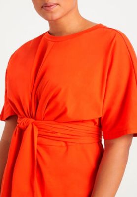 Women's Plus Size Cross Front Flutter Sleeve Dress