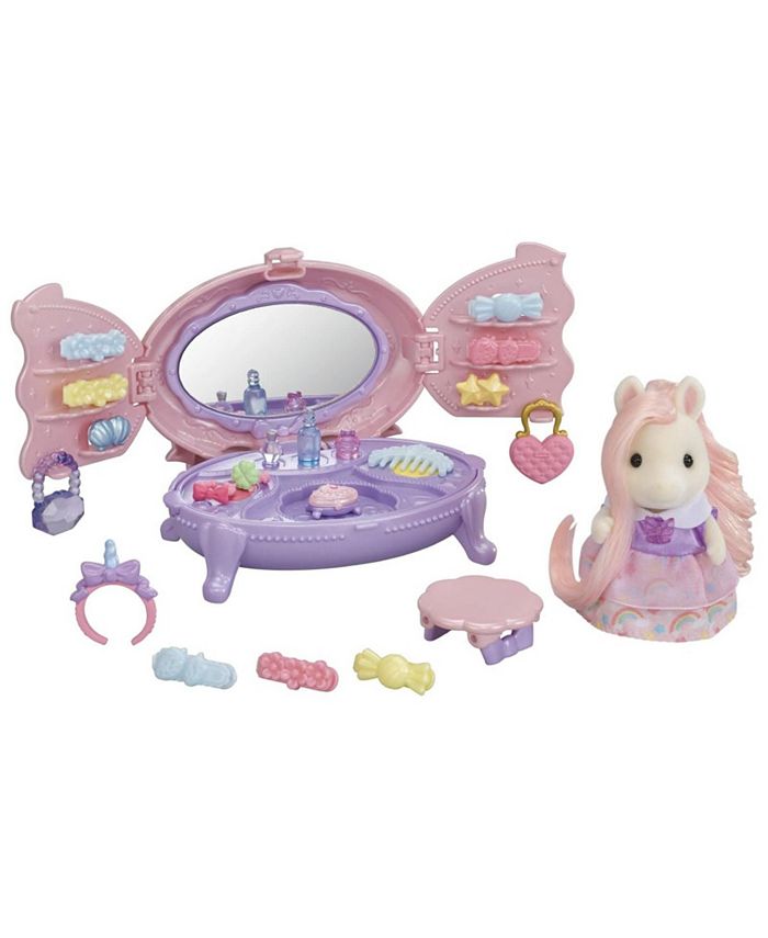 Calico Critters Set Comò E Vanità Pony – Scatola Stanza Vintage NUOVA